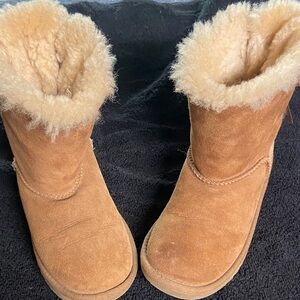 UGG Tan Kids Shearling Boots